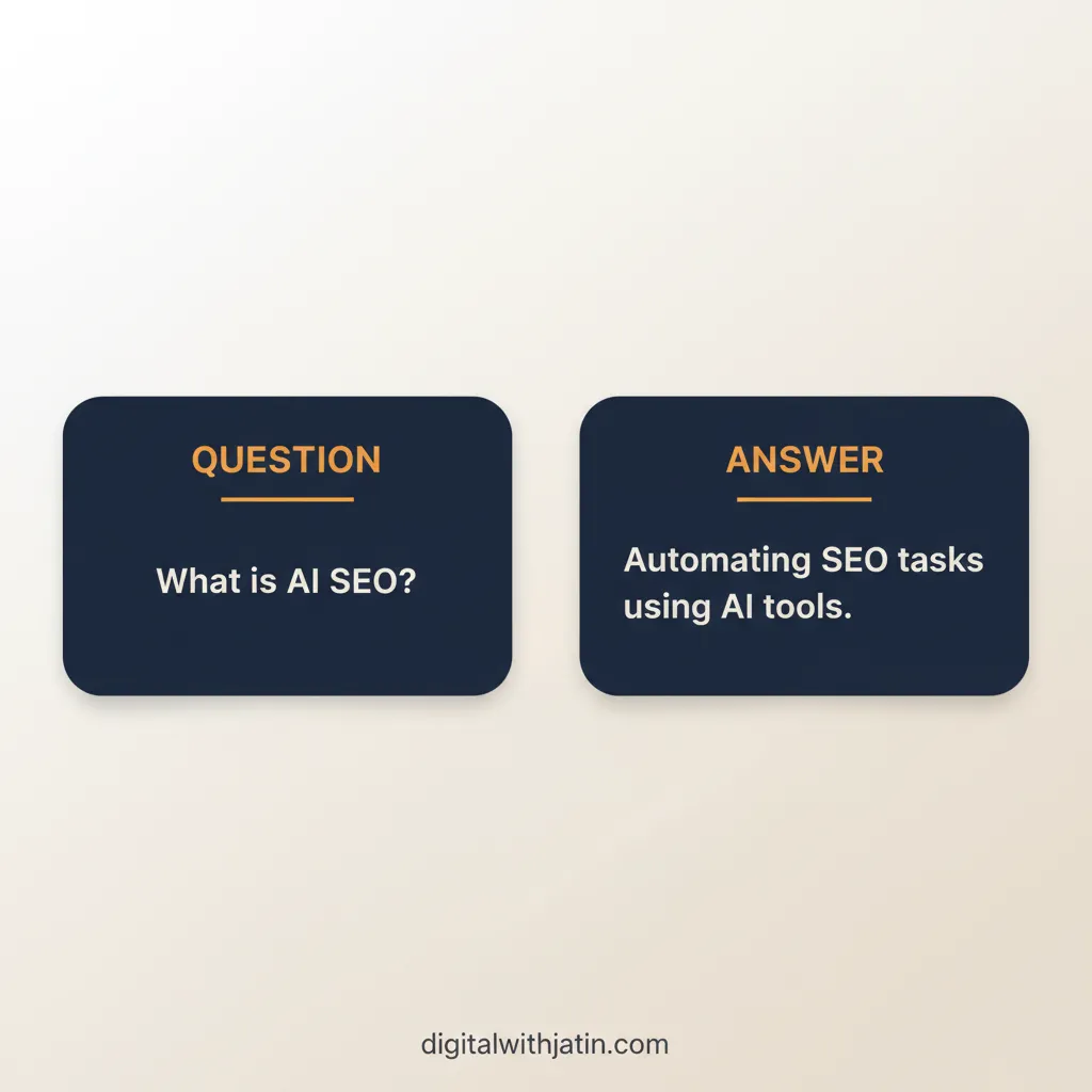 Diagram illustrating faq for how to do ai seo