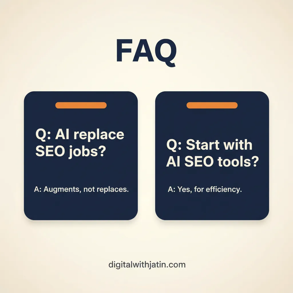 Diagram illustrating faq for how to use ai for technical seo