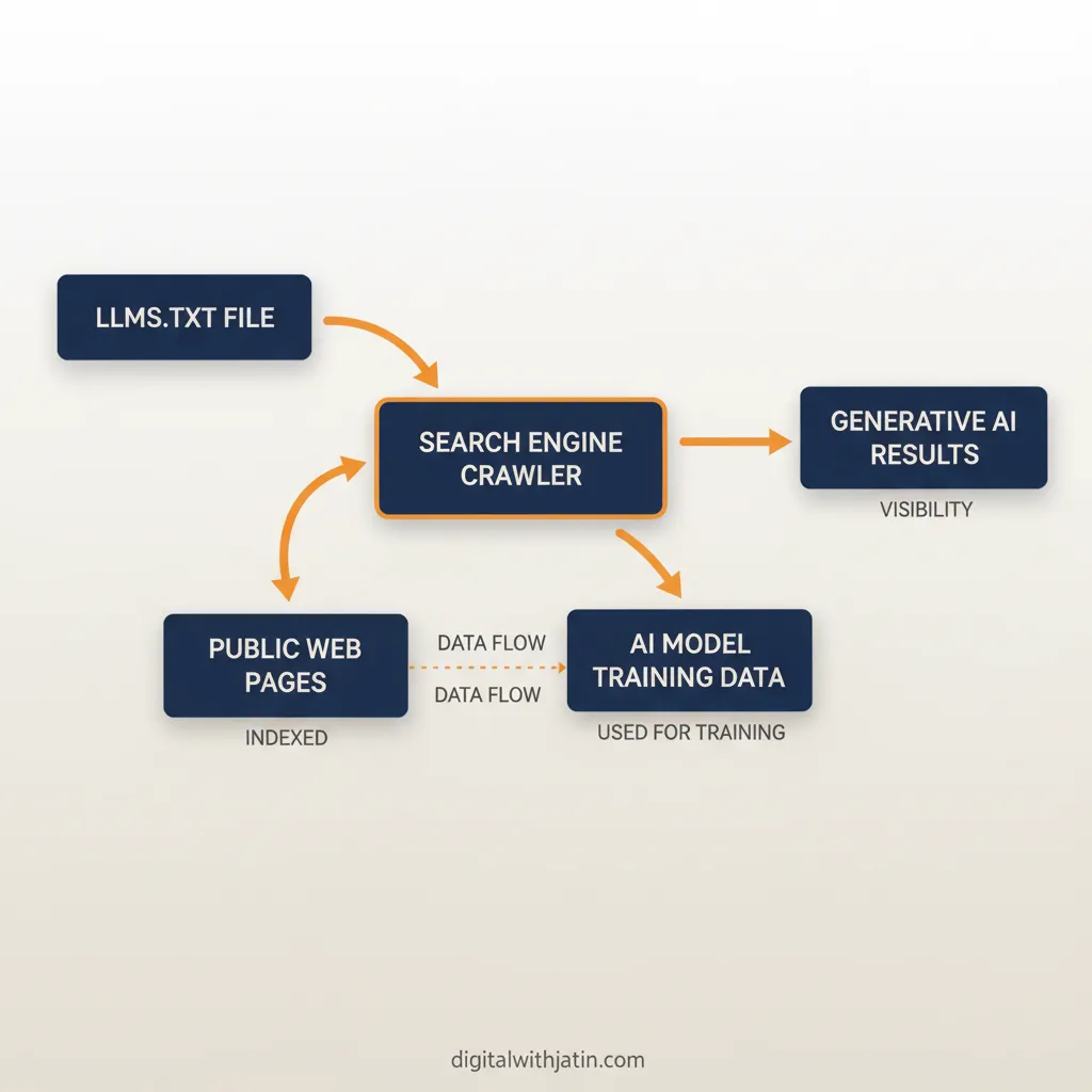 Diagram illustrating key pages for what is llms.txt and why does it matter for seo